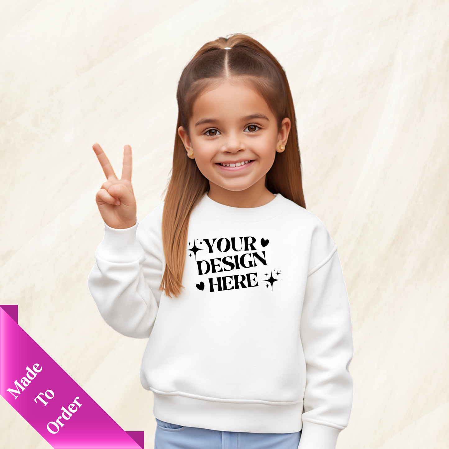 CUSTOM CHILDREN APPAREL-LONG SLEEVE SHIRTS-SWEATSHIRTS & HOODIES