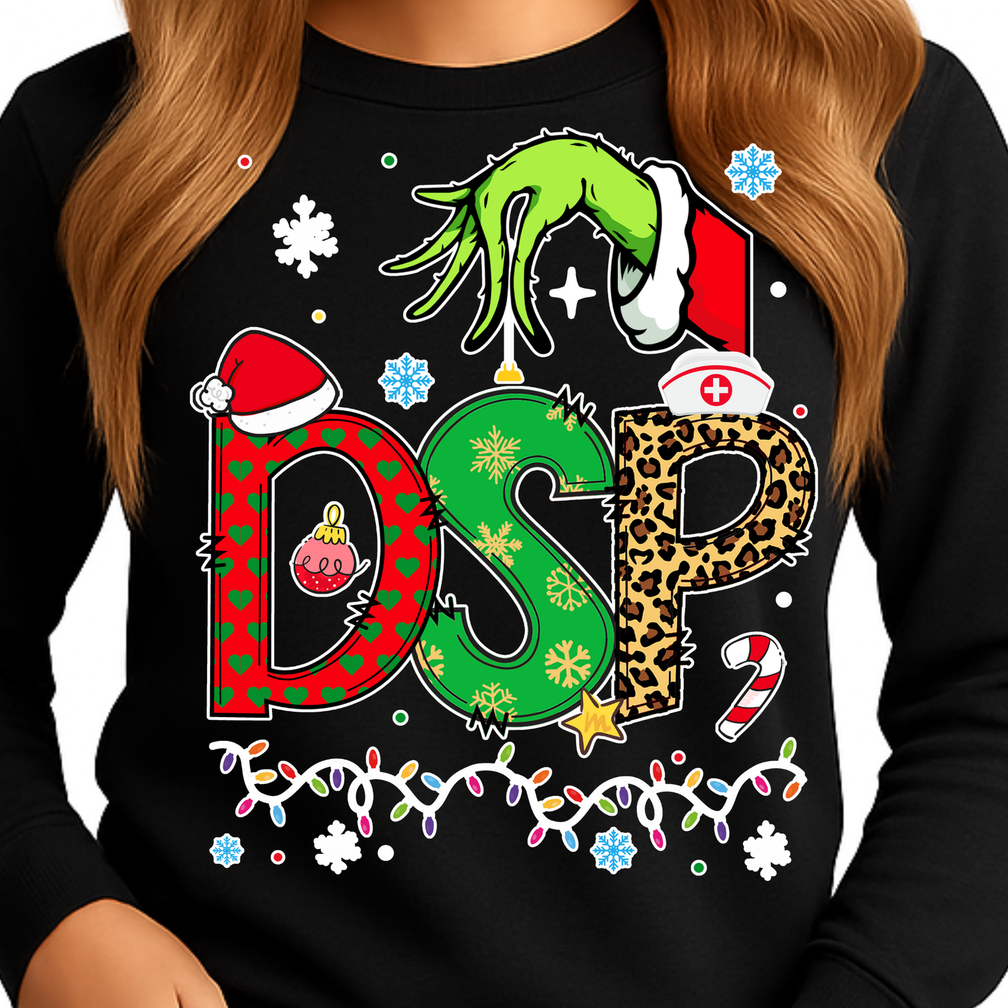 CHRISTMAS HEALTHCARE SPECIALTIES-LONG SLEEVE SHIRT-ADULT UNISEX