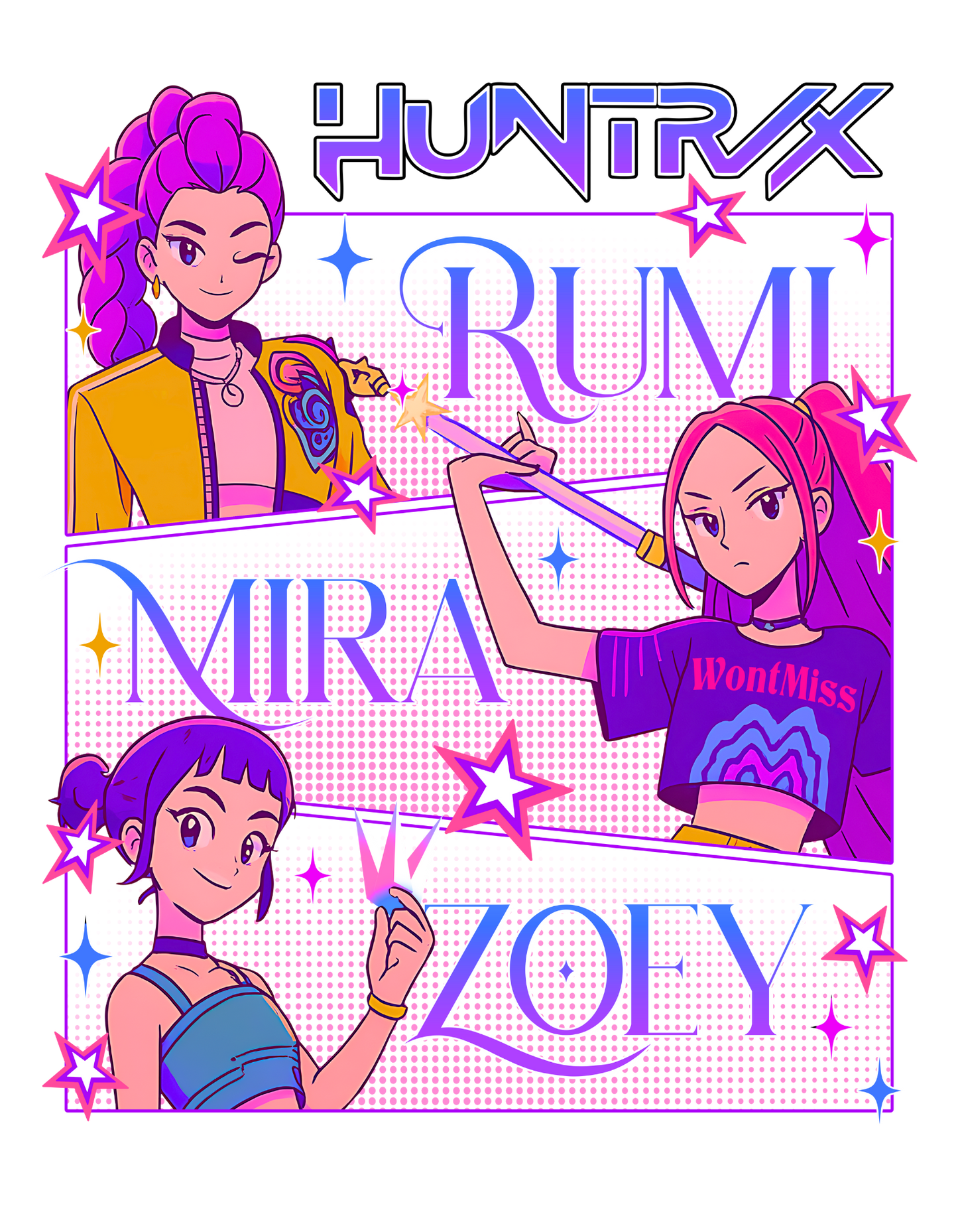 K POP DEMON HUNTERS-10 DESIGNS- PNG