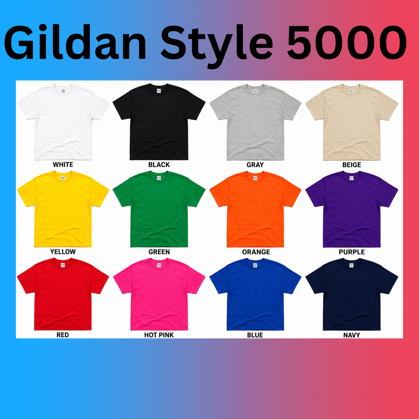 Blank Gildan T-Shirts