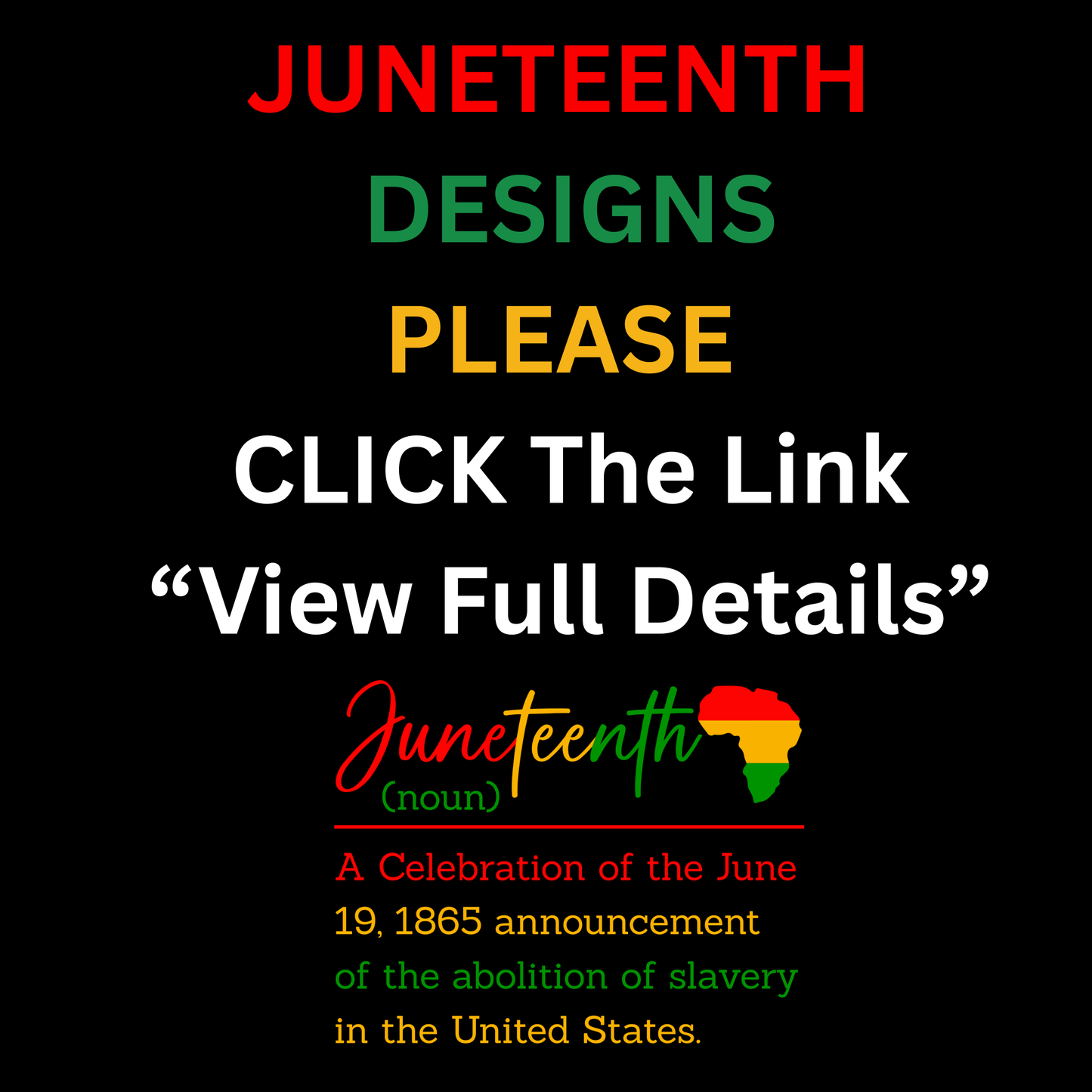 Juneteenth Designs