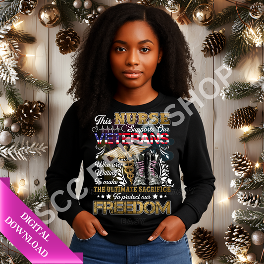 THIS NURSE SUPPORTS VETERANS PNG